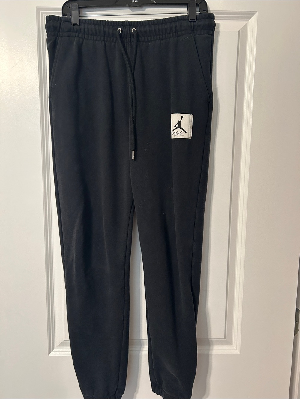 Jordan Black Jogger Sweatpants with Jumpman Patch